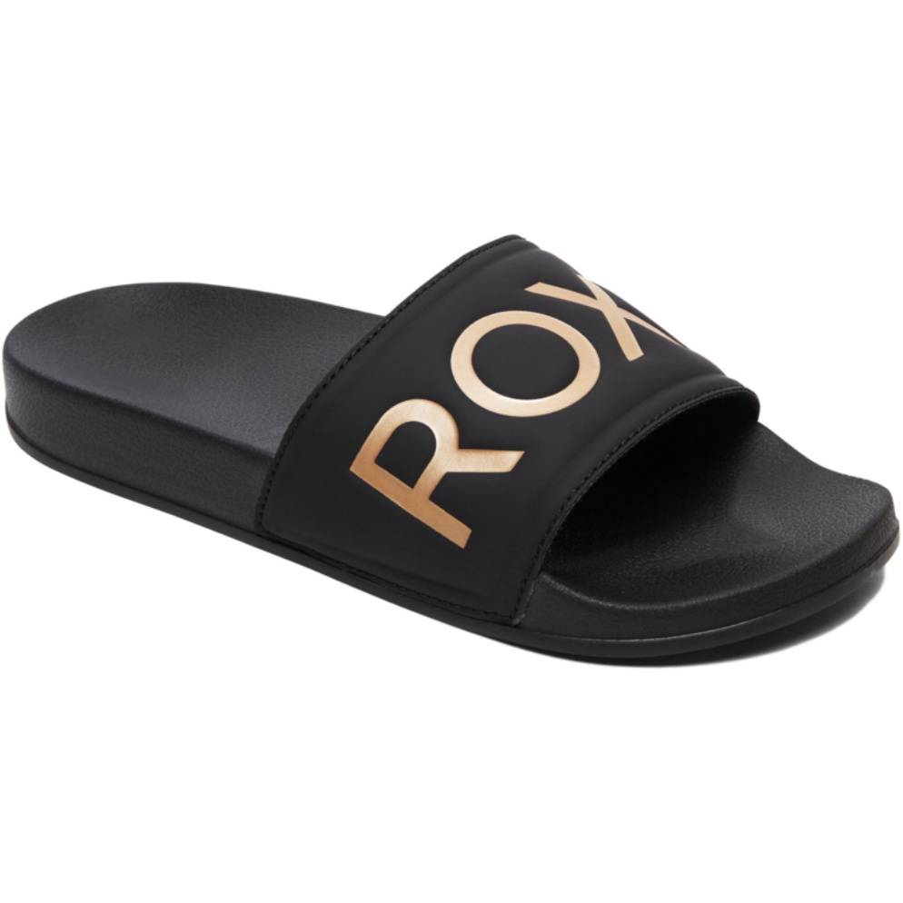 2026 Roxy Sandália Feminina Slippy II Slider ARJL100679 - Black / Gold